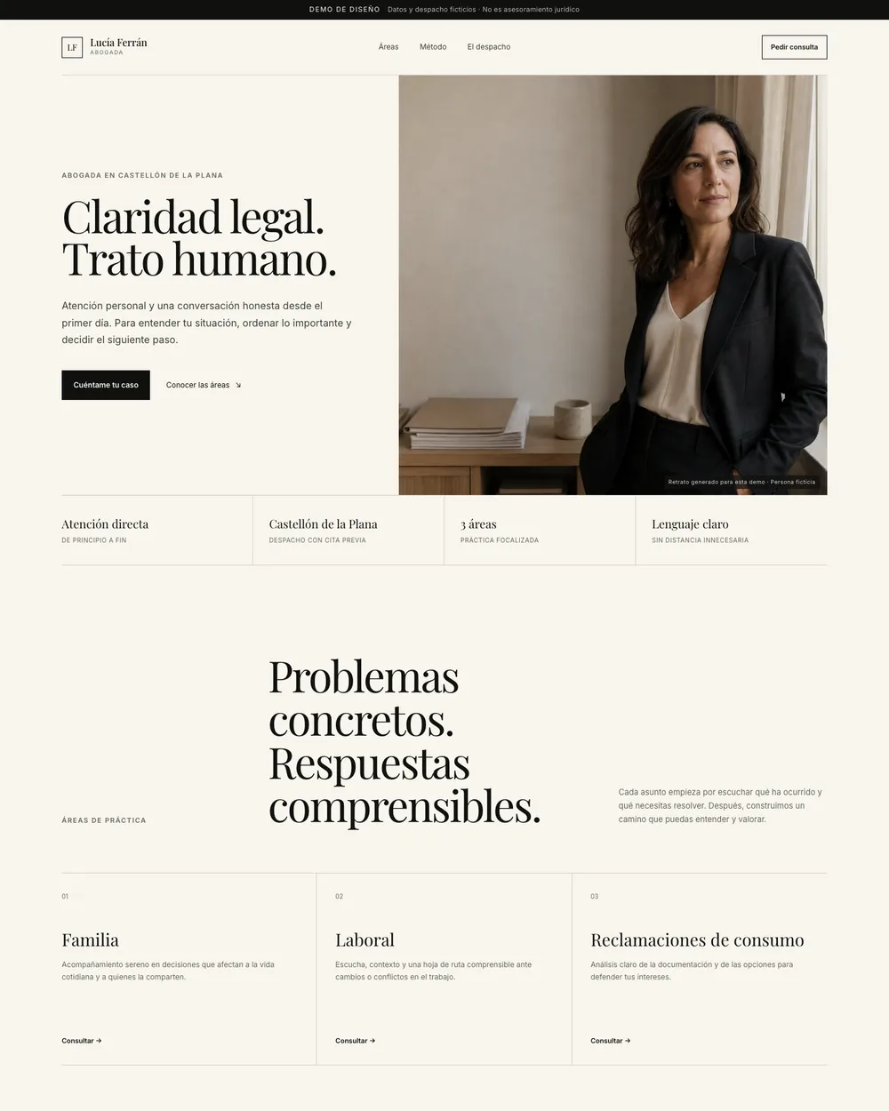 Vista real del tema Lexora